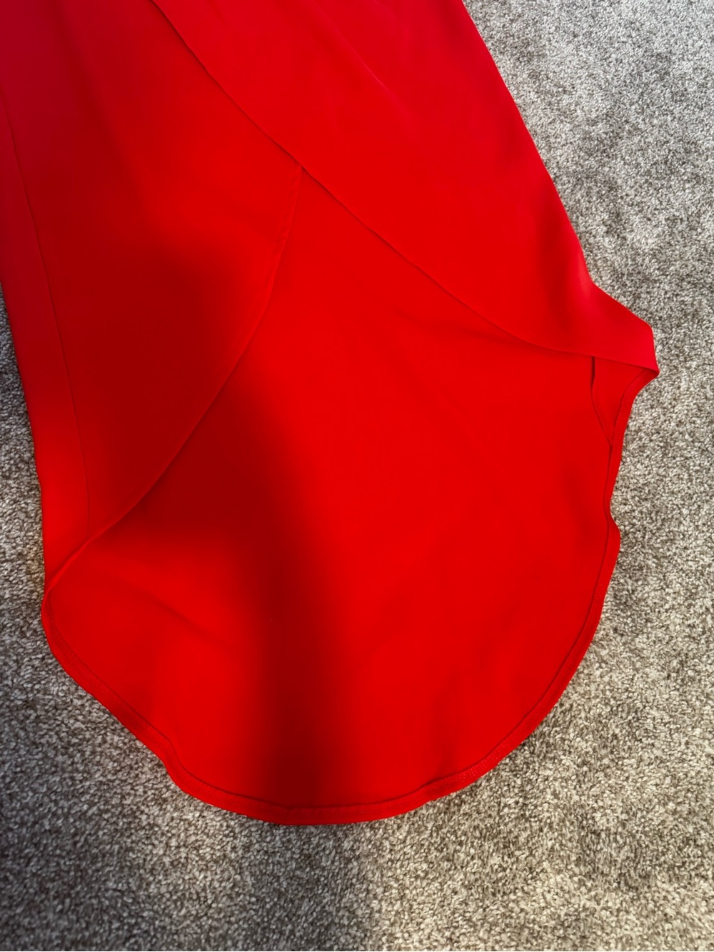 superdown Red High-Low Front Split Skirt - Picture 5 of 6